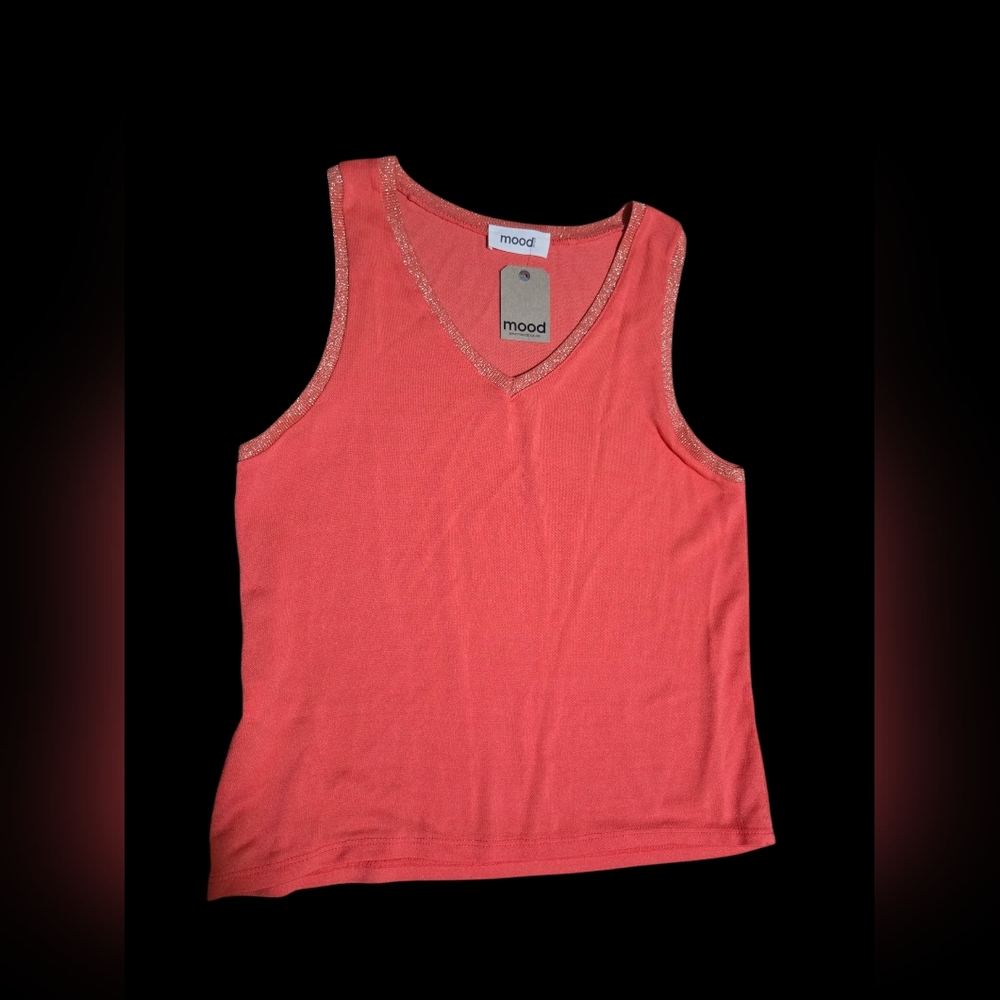 Current Mood Vibrant Coral Tank Top